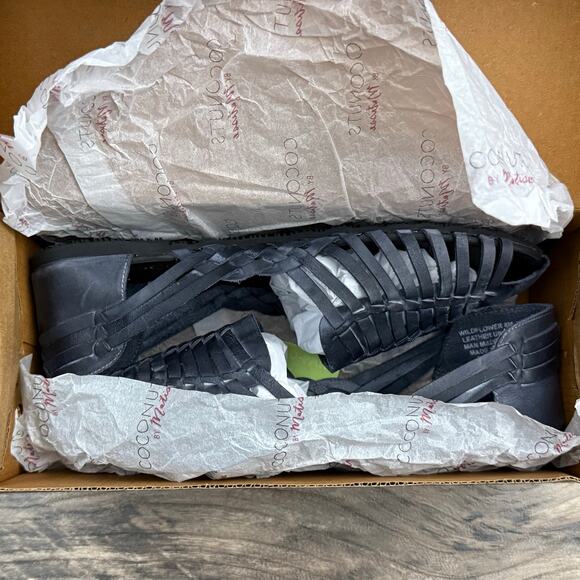 NIB Coconuts by Matisse 8M Fits Like 8.5M Wildflower Leather Huarache Sandals - Picture 9 of 10